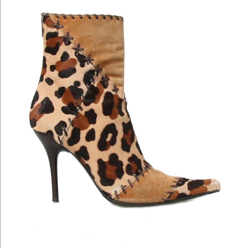 Casadei Leopard Booties